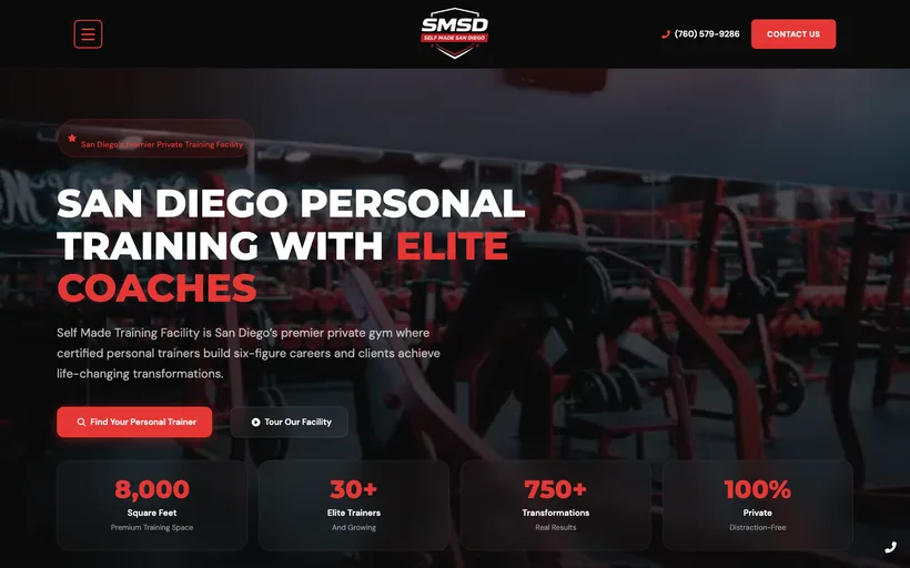 Self Made San Diego website screenshot