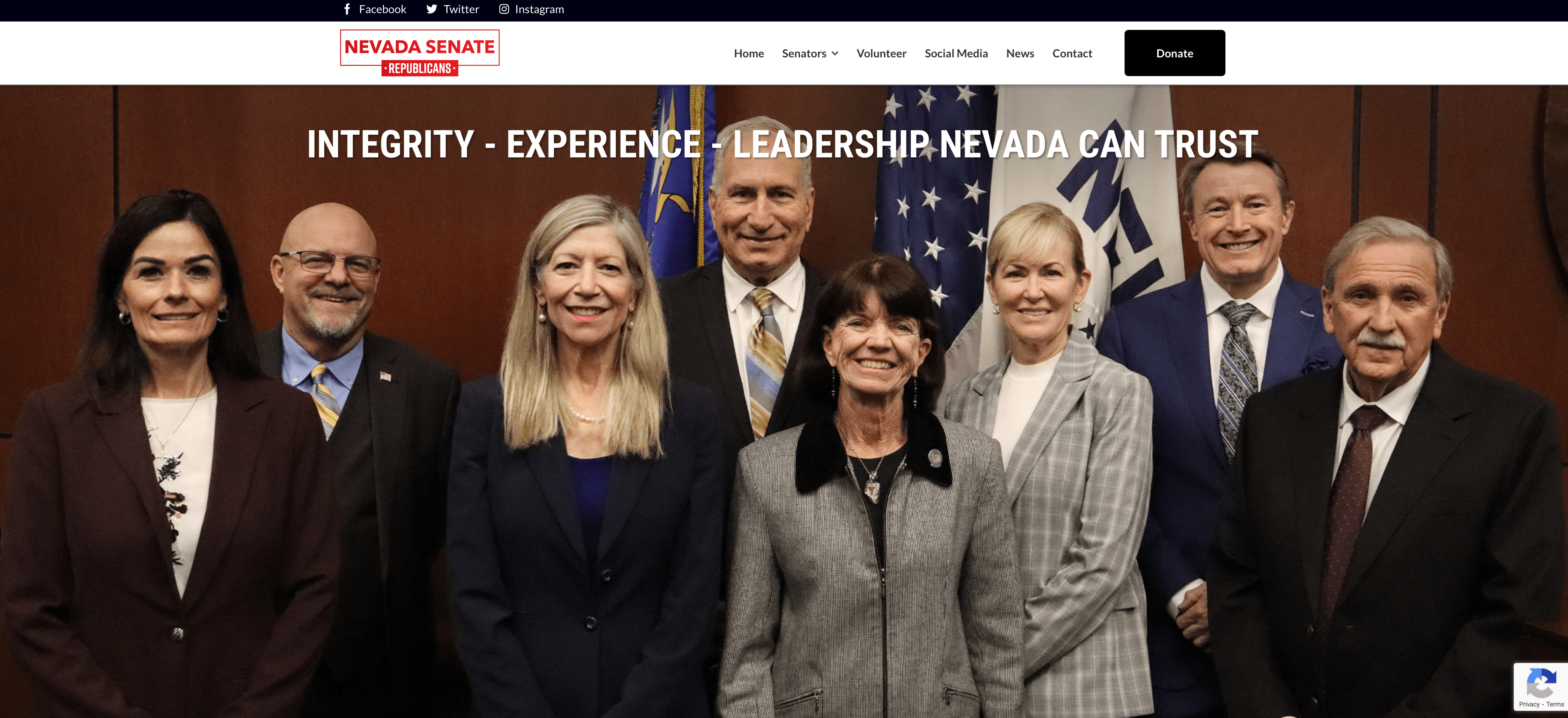Nevada GOP website rebuilt by Ketchup Consulting